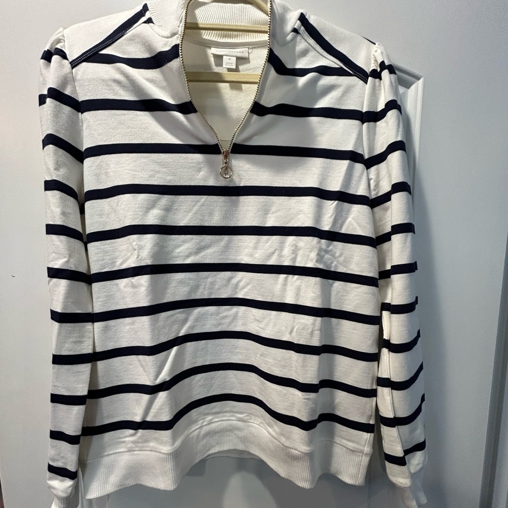 Ladies Charter Club quarter Zip pullover